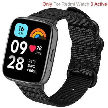 Спортна Найлон Линия За Redmi Watch 3 Active Тъкани Гривна За Часа Band Correa За Redmi Watch 3 Active