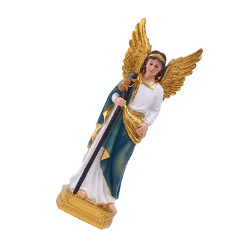 Статуя на Светеца, фино полиран, реалистична резба за украса на дома плот