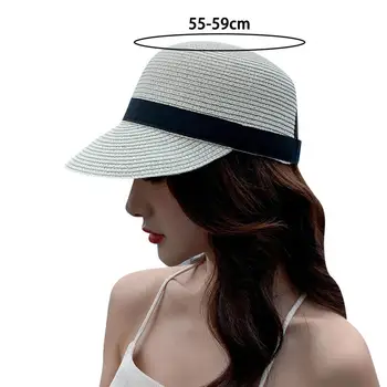 Стилна шапка от слама, дантела, дишаща солнцезащитная шапка, защита от слънце, плаж пътуване, лятна солнцезащитная шапка, ежедневни облекла