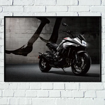 Супербайк SUZUKI GSX-S1000S KATANA, плакати и щампи с черни мотоциклети, съвременни стенно изкуство, картини върху платно за всекидневна декор