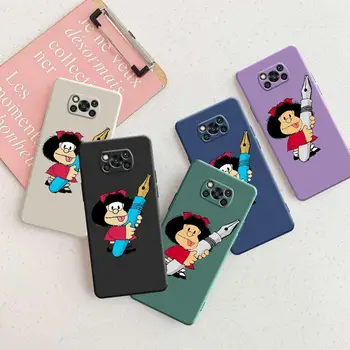 Телефон на Корпуса Mafalda 10 Humour Cartoonist Comics За Xiaomi 11T 5G 11 Lite POCO X3 NFC POCO Pro X4 Pocophone F1 12 10T Pro