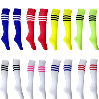 Футболни чорапи Висококачествени Памучни гамаши до коляното с дълга тръба, маркуч за футбол, бейзбол, бягане, спорт, за възрастни