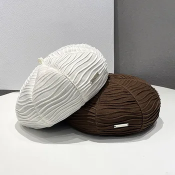 Японски метални стандартни барети 2022 година, пролетно-есенна проста нишевая модни универсална шапка на художник, дамски шапки