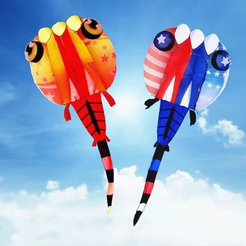 безплатна доставка голям въздушен змии-головастик за възрастни меки хвърчила играчки на открито летящи медузи трилобиты игри на открито за децата на риба