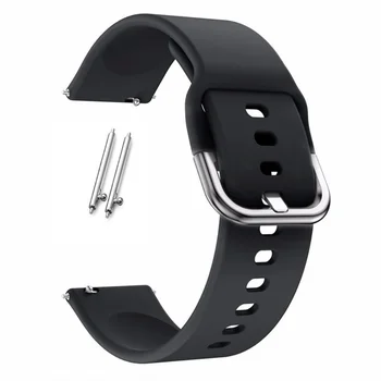 20 mm 22мм Силиконов Ремък За Samsung Galaxy Watch 3/4/5/Active 2/Gear S3 Спортен Гривна Huawei Watch 3 GT 2/Amazfit GTR/Bip Band
