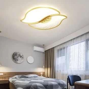 2023 нов Тавана лампа Leaf Style Home-appliance Decoracion Para El Hogar Moderno за спални, Препоръчани от Влиятелни лица IG