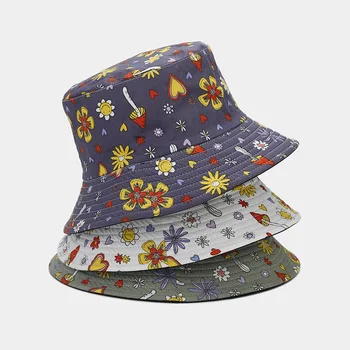 INS Нова скъпа дамска лятна шапка с широка периферия дизайн във формата на цвете и гъби, художествена, пресни, универсален двустранен широка периферия шапка