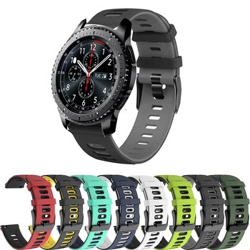 За Samsung Galaxy Watch 3 45 мм SM-R840 Каишка Силикон Гривна 22 мм Galaxy Watch 46 мм/Gear S3 Каишки За Ръчни Часовници Гривна каишка