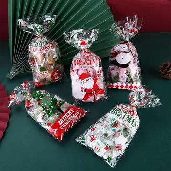 Коледен Подарък за Опаковане Пакет Нова Година С Коледа Дядо Коледа Етикети За Прозорци Scrapbooking Сноуборд Декор Packagi M4W8