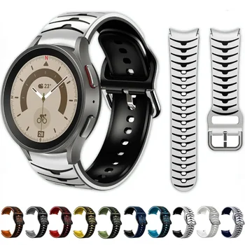 Мек силиконов ремък За Samsung Galaxy watch 6 5 4 40 мм 44 мм Взаимозаменяеми Каишка За Спортни часа Watch 6 4 Classic 47 мм и 46 мм, 43 мм