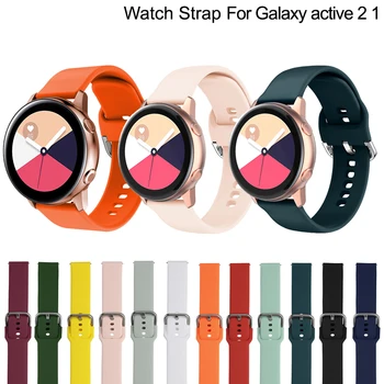 Най-новият 20-мм лента за Samsung Galaxy Watch Active 2 40-44 мм-мм лента за спортна гривна на китката, на каишка за часовник