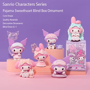 Пижама с анимационни герои на Sanrio, сладка кукла Kawaii Kuromi My Melody, Прекрасна украса за стаята за красота, Играчки за момичета, подарък