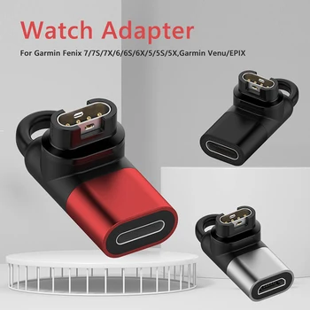 Приложимо към зарядното адаптер Garmin Watch Fenix 7 7x 5s 6 6X 6S PRO, адаптер Instinct за зареждане часа, конвертеру за зареждане часа