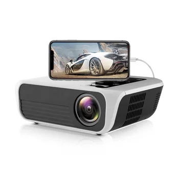 Проектор L7A LED Native 1080P 4500 Лумена Full HD в прожектор Video AC3 Версия с огледален дисплей на екрана за домашно кино