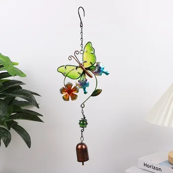 Творческа изковаване на изкуството Пеперуда Вятърни свирки Висящи вятърни свирки декорация за градината на прозореца 1бр